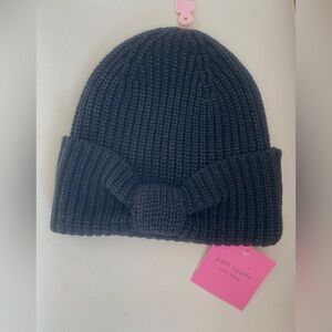 Kate Spade Metallic Bow Beanie Hat New W Tags From Nordstrom Main Store